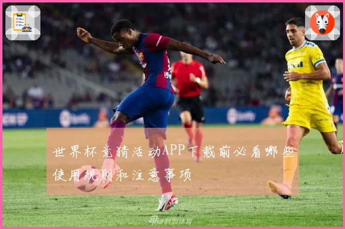 世界杯竞猜活动APP下载前必看哪些使用规则和注意事项